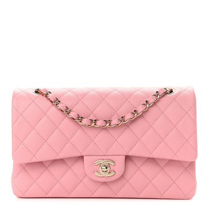 Chanel Caviar Quilted Medium Double Flap Pink 1 of 8