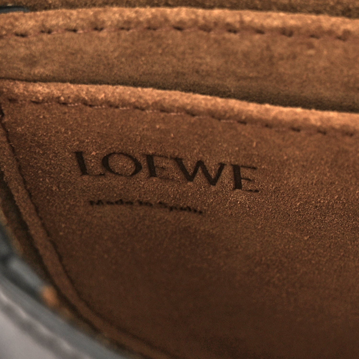 Loewe Calfskin Jacquard Mini Gate Dual Bag Black 6 of 10