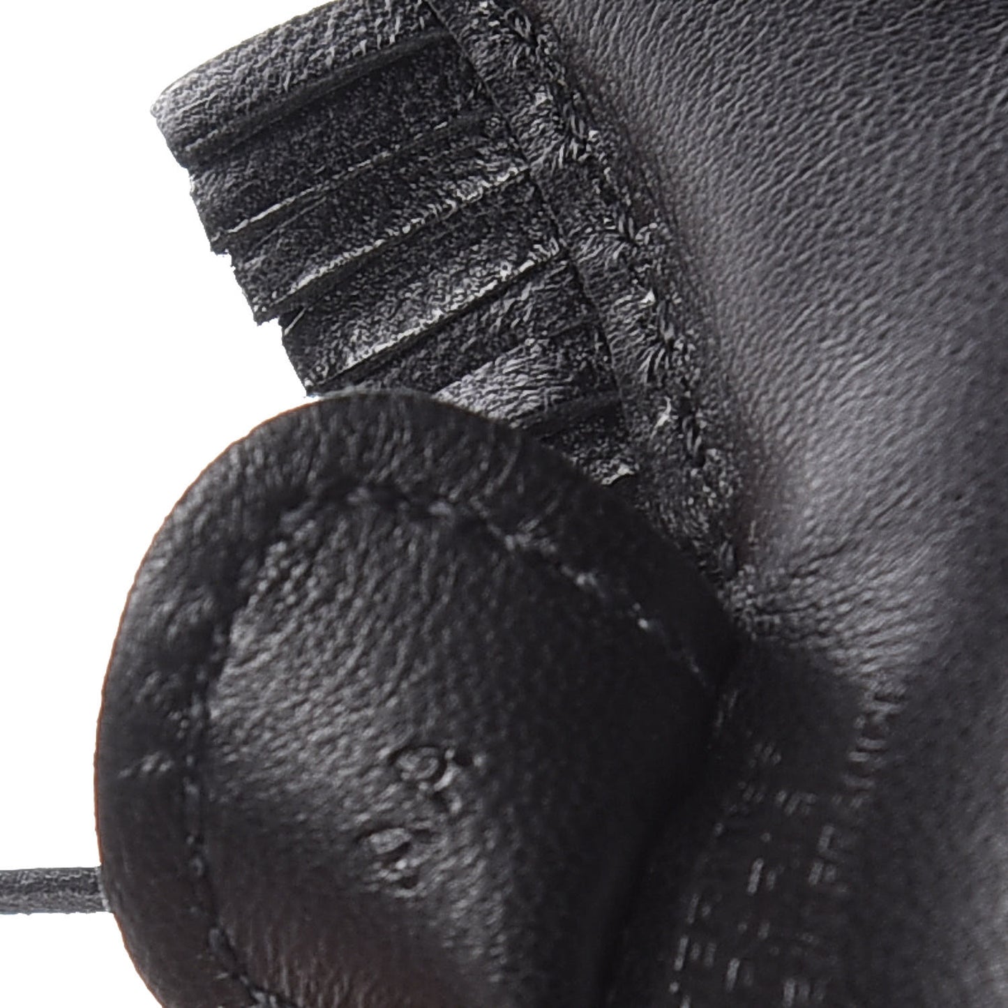 Milo Lambskin Grigri Rodeo Horse Bag Charm PM So Black
