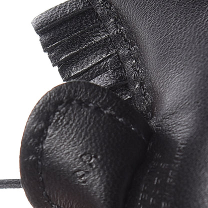 Hermes Milo Lambskin Grigri Rodeo Horse Bag Charm PM So Black 4 of 5