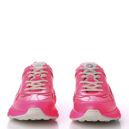 Gucci Calfskin Mens Rhyton Sneakers 8 Fuxia Fluo 2 of 8