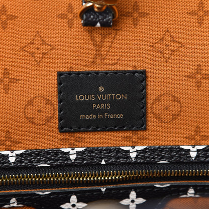 Louis Vuitton Monogram Giant Crafty Neverfull MM Creme Caramel 5 of 8