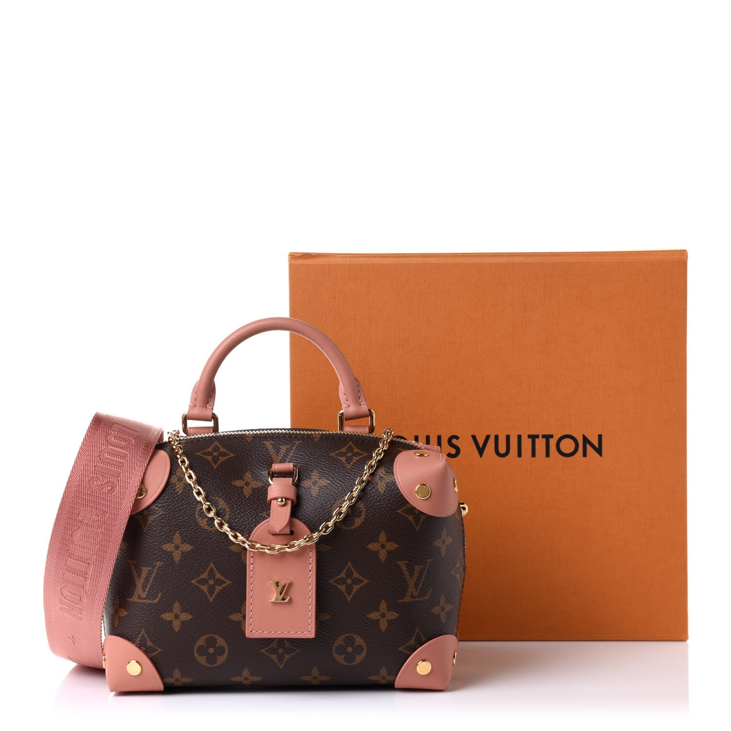 Louis Vuitton Monogram Petite Malle Souple Peach 10 of 10