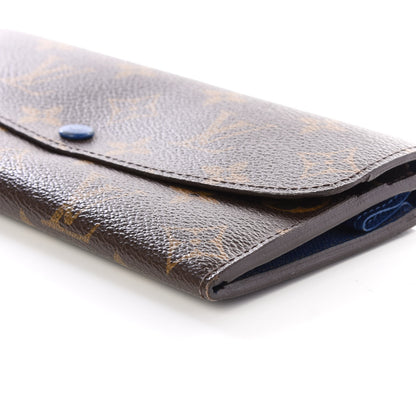 Louis Vuitton Monogram Emilie Wallet Blue 6 of 8