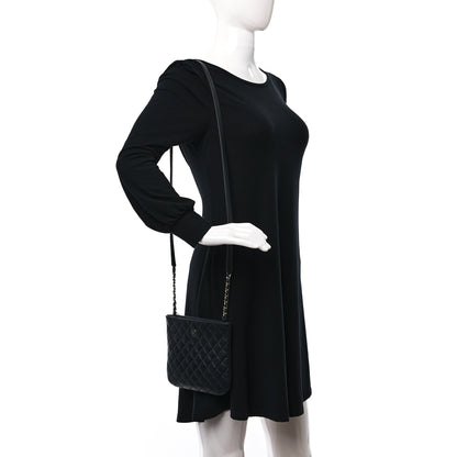 Chanel Aged Calfskin Quilted Crossbody Bag Black 3 of 10