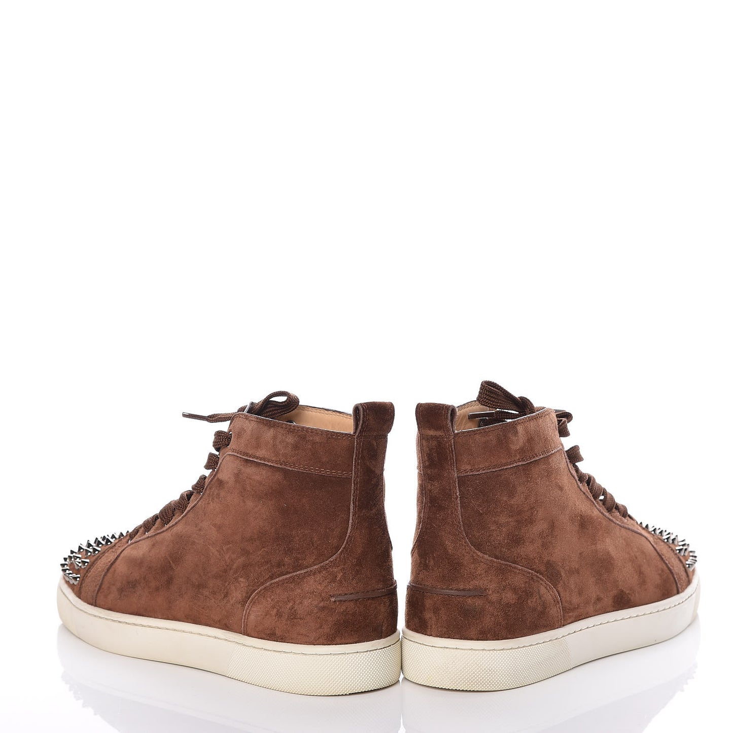 Veau Velours Mens Louis Spikes Flat Sneakers 42 Pur Sang