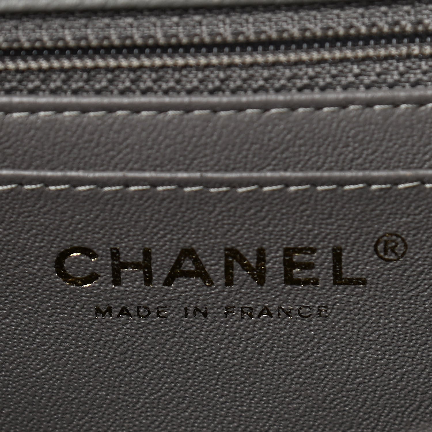 Chanel Caviar Quilted Jumbo Single Flap Grey 6 of 10