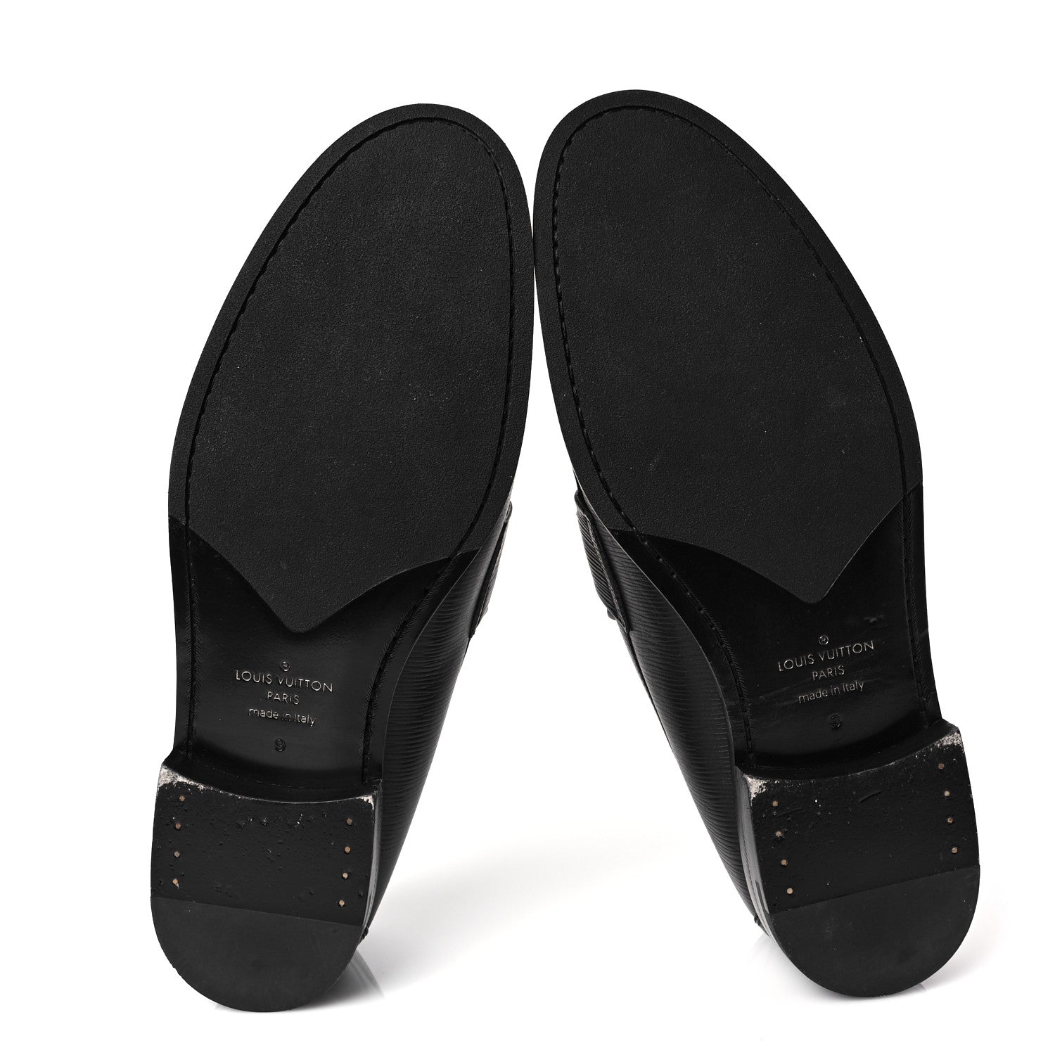 Louis Vuitton Epi Mens Major Loafers 9 Black 5 of 7