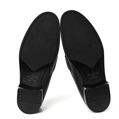 Louis Vuitton Epi Mens Major Loafers 9 Black 5 of 7