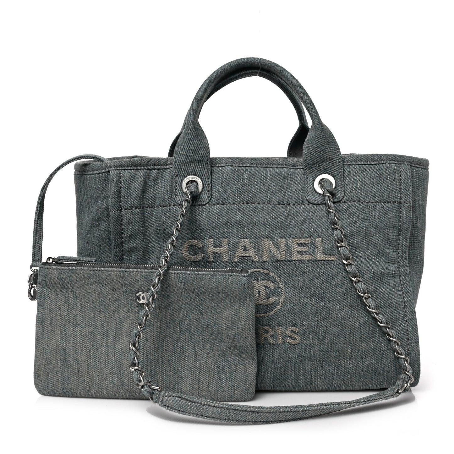 Denim Small Deauville Tote Light Blue