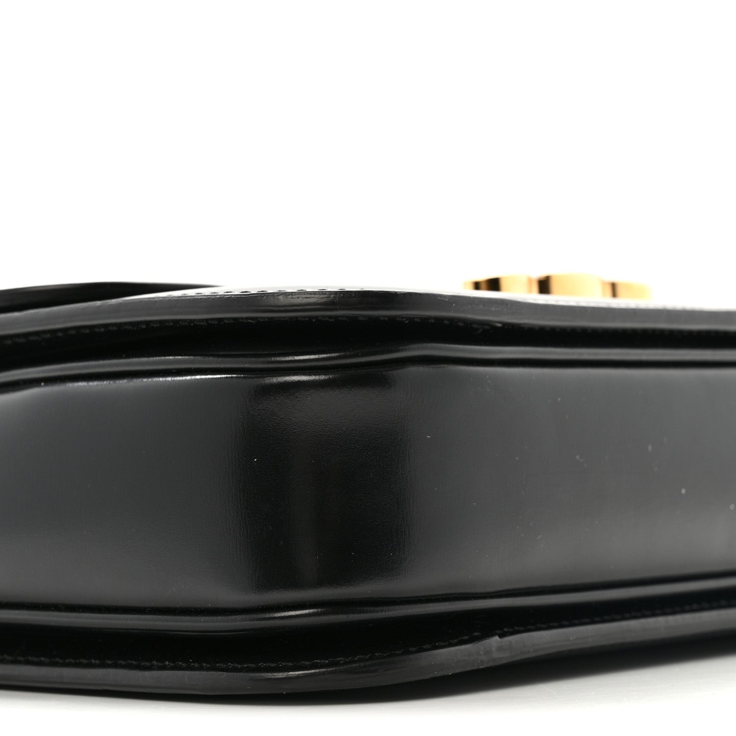Celine Shiny Calfskin Medium Triomphe Black 10 of 15
