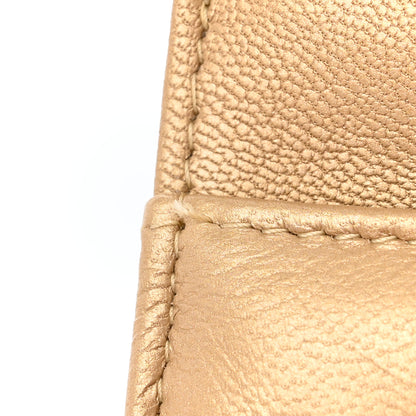 Chanel Metallic Goatskin Quilted Chanel 19 Wallet On Chain WOC Gold 15 of 18