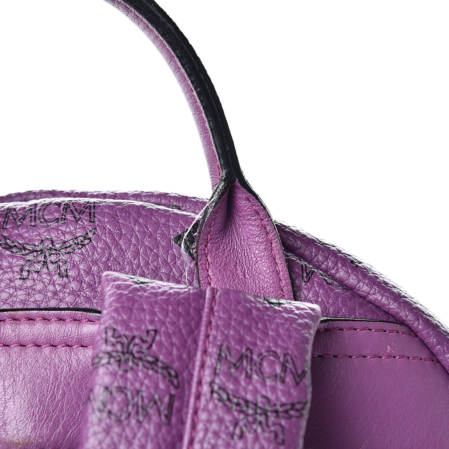 MCM Visetos Studded Medium Stark Backpack Purple 19 of 21