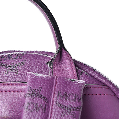 MCM Visetos Studded Medium Stark Backpack Purple 19 of 21