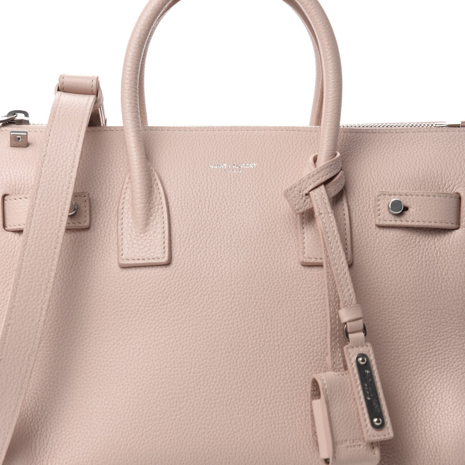 Saint Laurent Grained Calfskin Baby Sac De Jour Souple Marble Pink 12 of 12