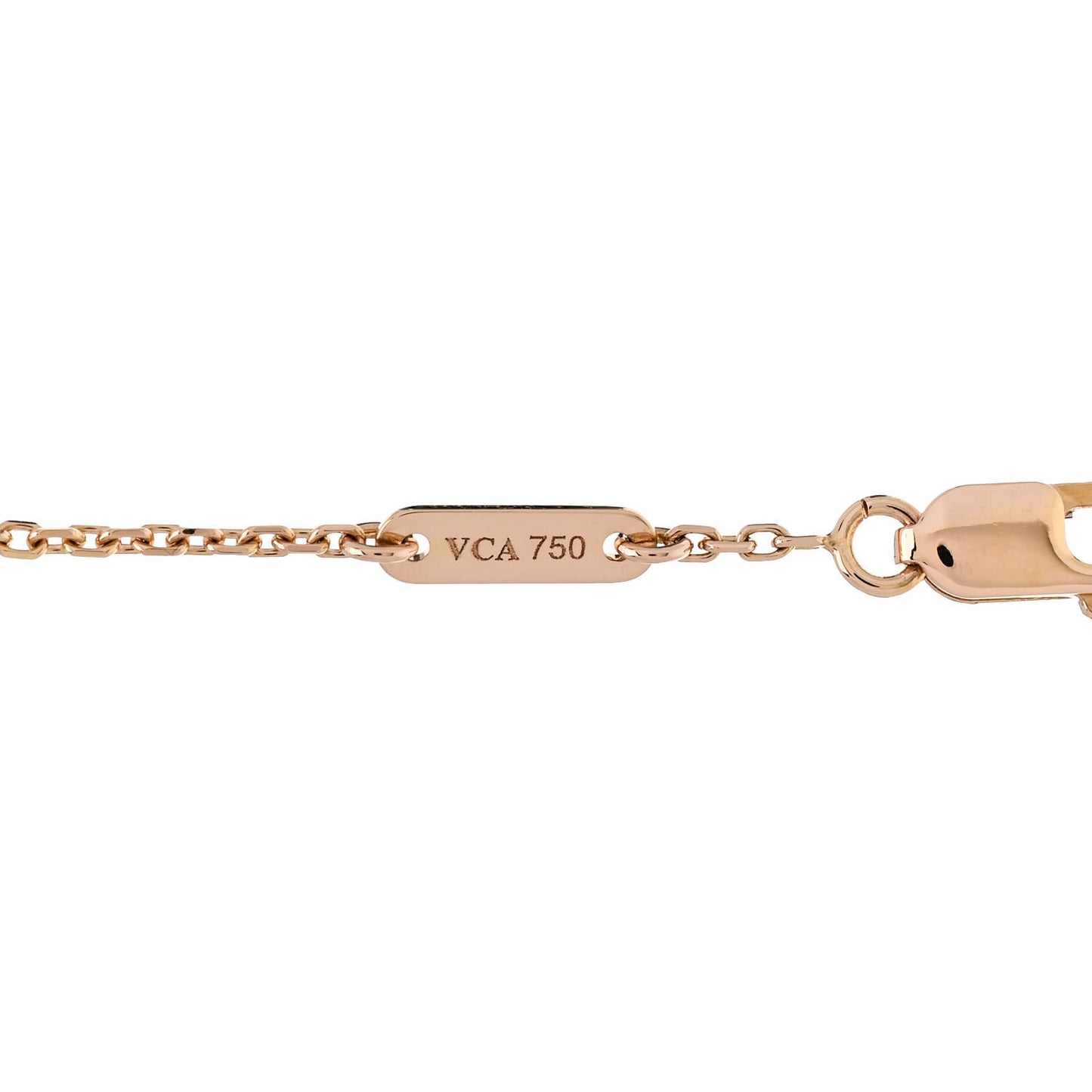 18K Rose Gold Carnelian Sweet Alhambra Bracelet