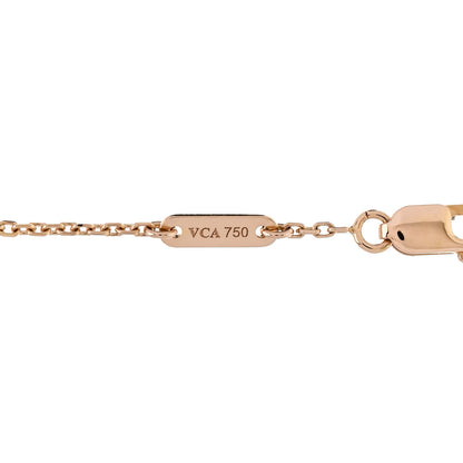 Van Cleef & Arpels 18K Rose Gold Carnelian Sweet Alhambra Bracelet 4 of 5