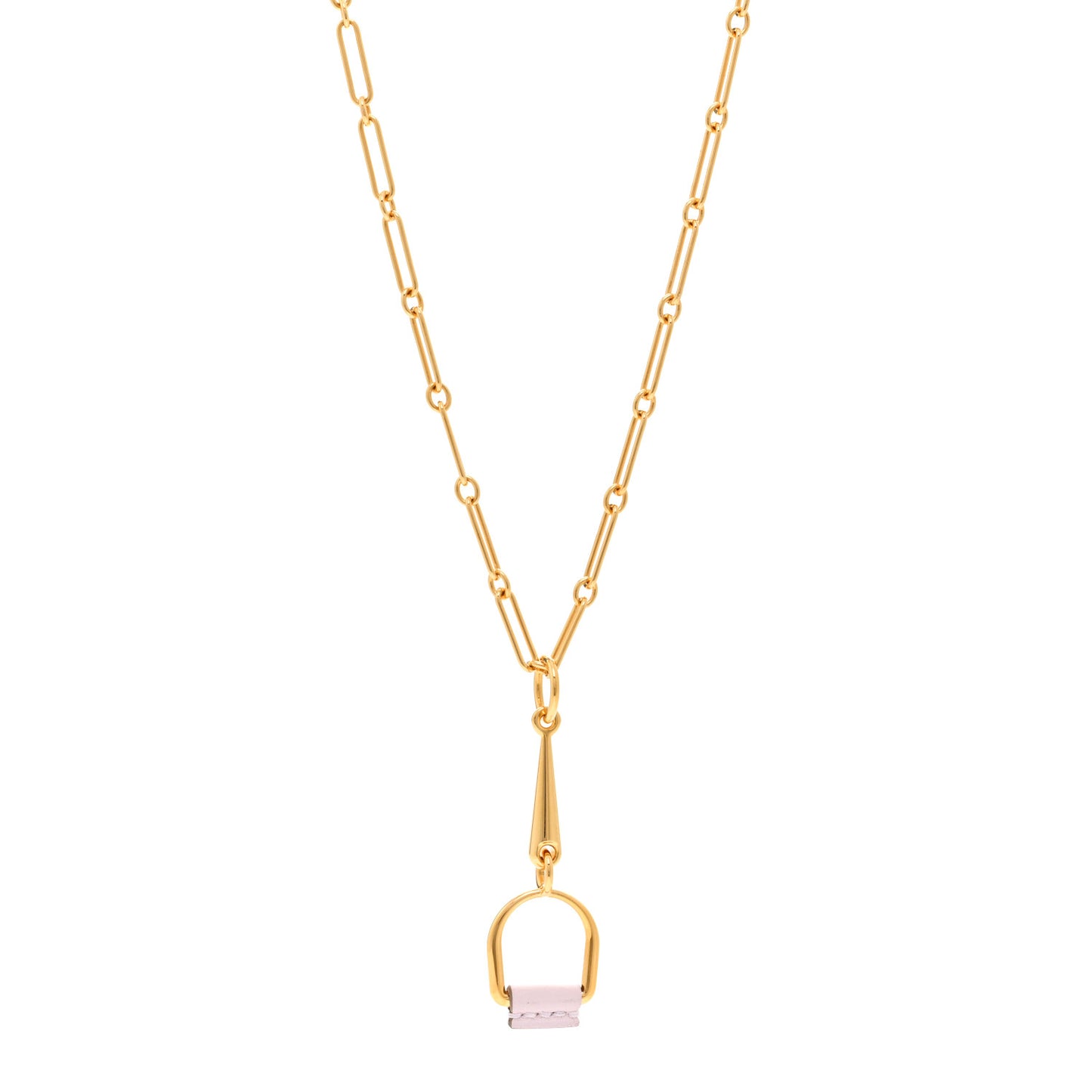 Swift Small Heritage Equestre Pendant Necklace Mauve Pale