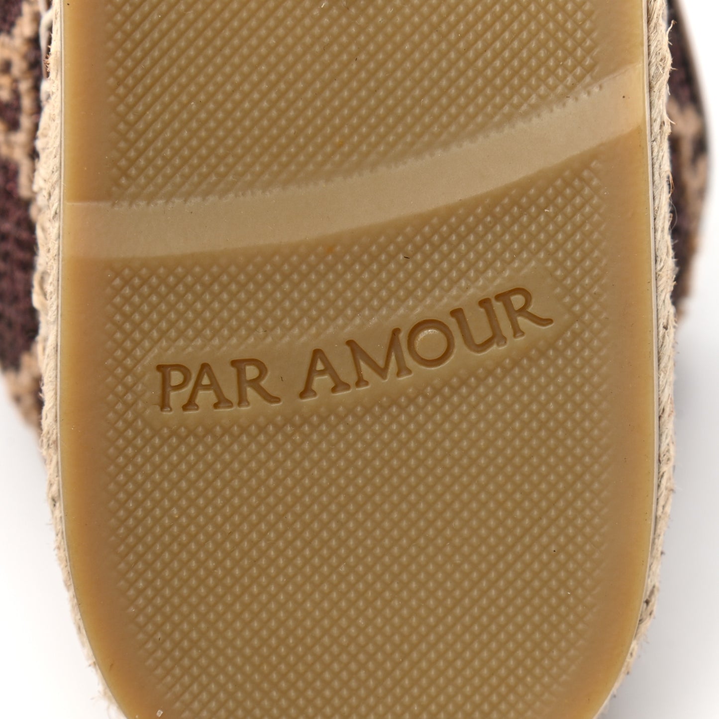 Lame Nappa GG Monogram Espadrilles 37 Brown Beige Light Bronze