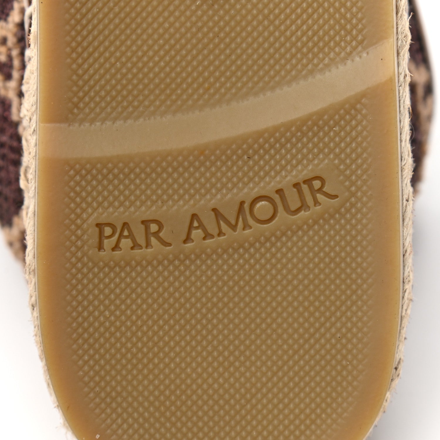 Gucci Lame Nappa GG Monogram Espadrilles 37 Brown Beige Light Bronze 7 of 9