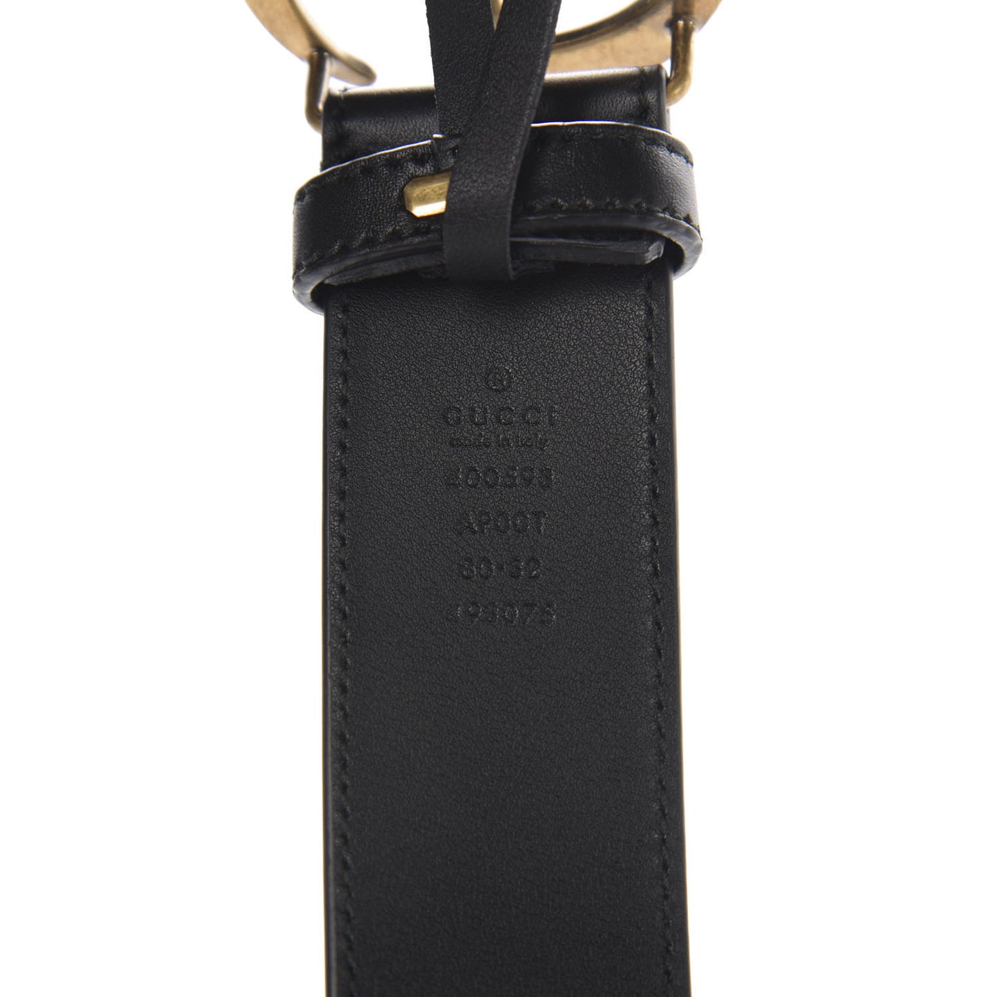 Calfskin Double G 40mm Belt 80 32 Black