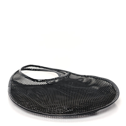Alaia Fishnet Patent Calfskin Medium One Piece Bag Black 5 of 11