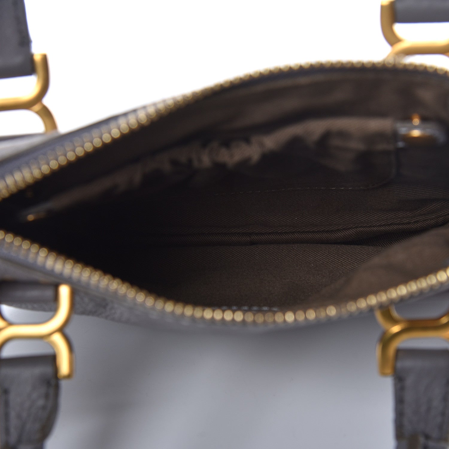Chloe Calfskin Mini Marcie Satchel Cashmere Grey 7 of 10