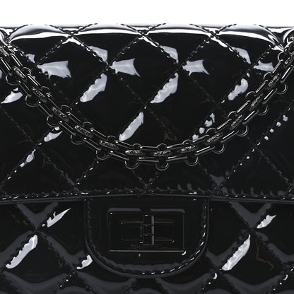 Chanel Patent Calfskin Quilted 2.55 Reissue Mini Flap So Black 8 of 10