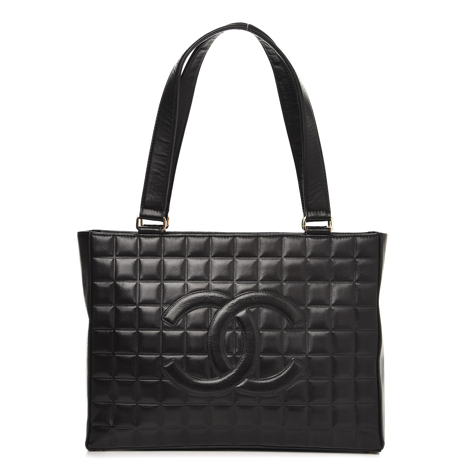 Chanel Lambskin Quilted Chocolate Bar Tote Black 1 of 12