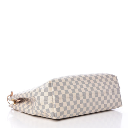 Louis Vuitton Damier Azur Graceful MM Rose Ballerine 4 of 12