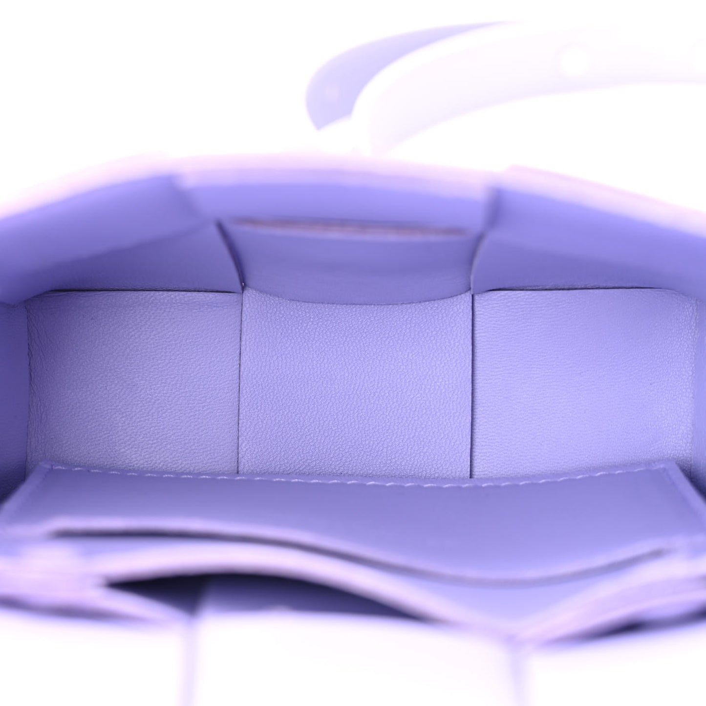 Lambskin Maxi Intrecciato Extra Mini Cassette Crossbody Bag Wisteria
