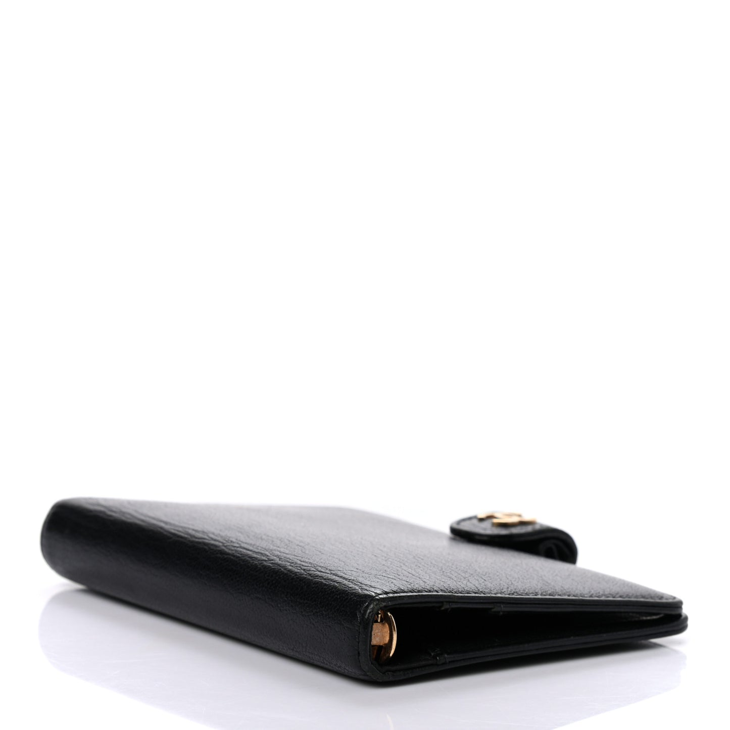 Goatskin Small Ring Agenda Planner Black