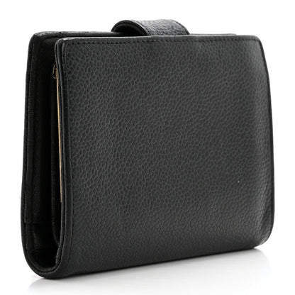Chanel Caviar Timeless CC Compact French Wallet Black 3 of 15