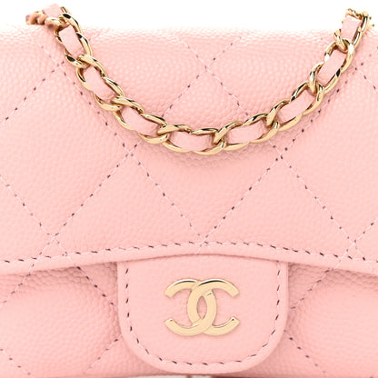 Chanel Caviar Quilted Mini Chain Belt Bag Light Pink 9 of 12