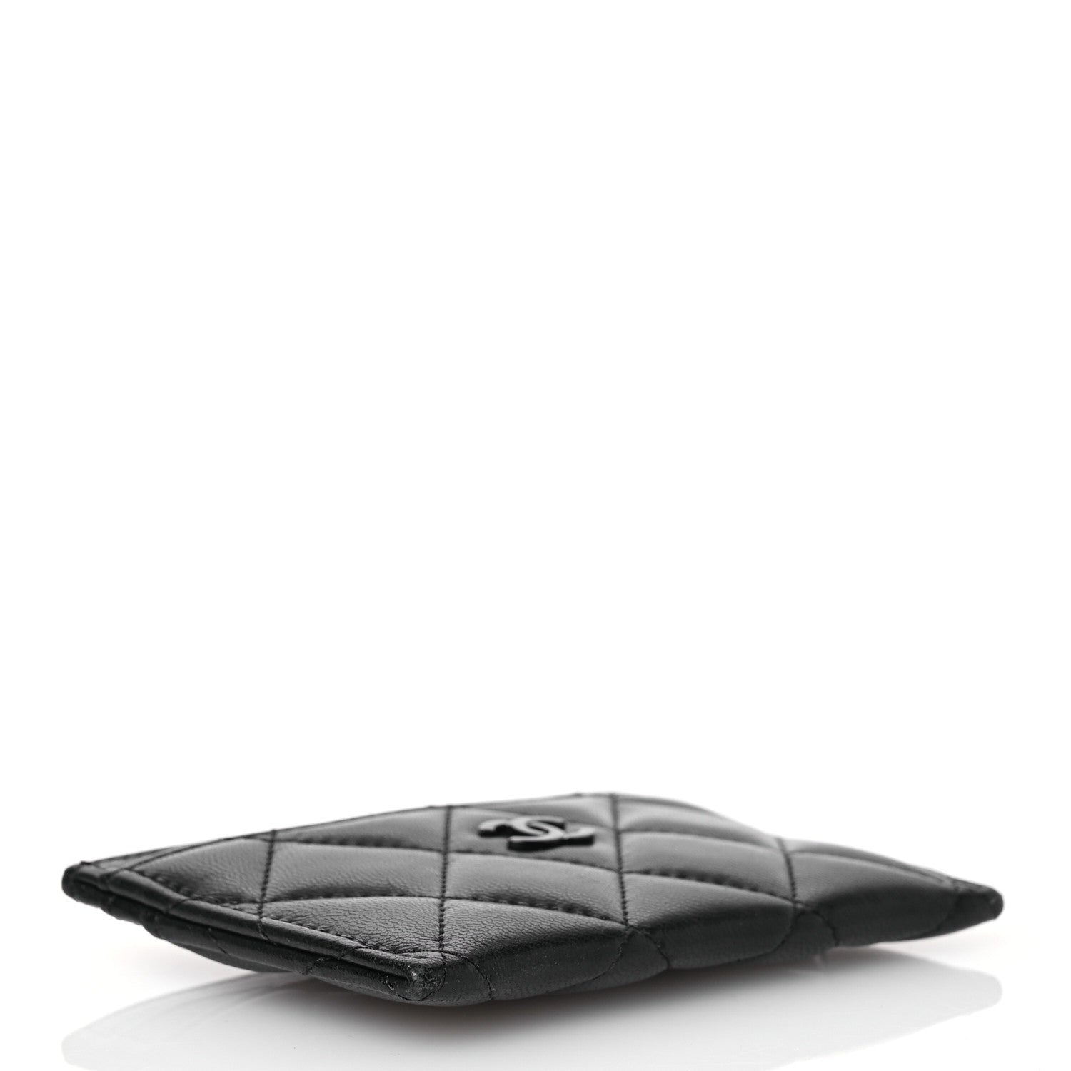 Chanel Lambskin Quilted Card Holder So Black 4 of 13