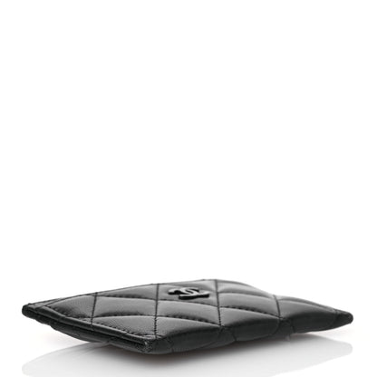 Chanel Lambskin Quilted Card Holder So Black 4 of 13