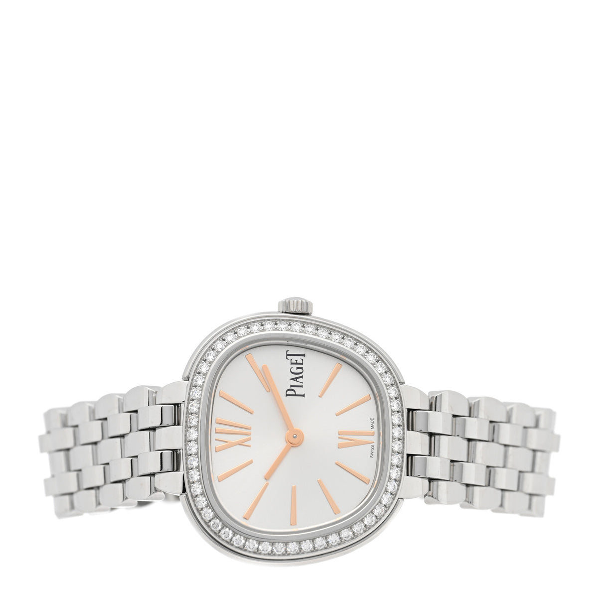 Piaget Stainless Steel Diamond 29mm Sixtie Quartz Watch 2 of 4