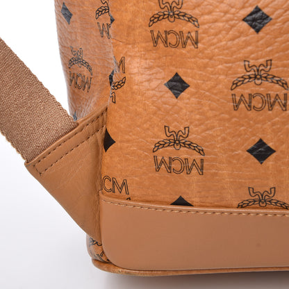 MCM Visetos Crown Stud Medium Stark Backpack Cognac 11 of 14
