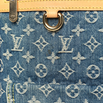 Louis Vuitton Monogram Denim Sac Plat Blue 13 of 13