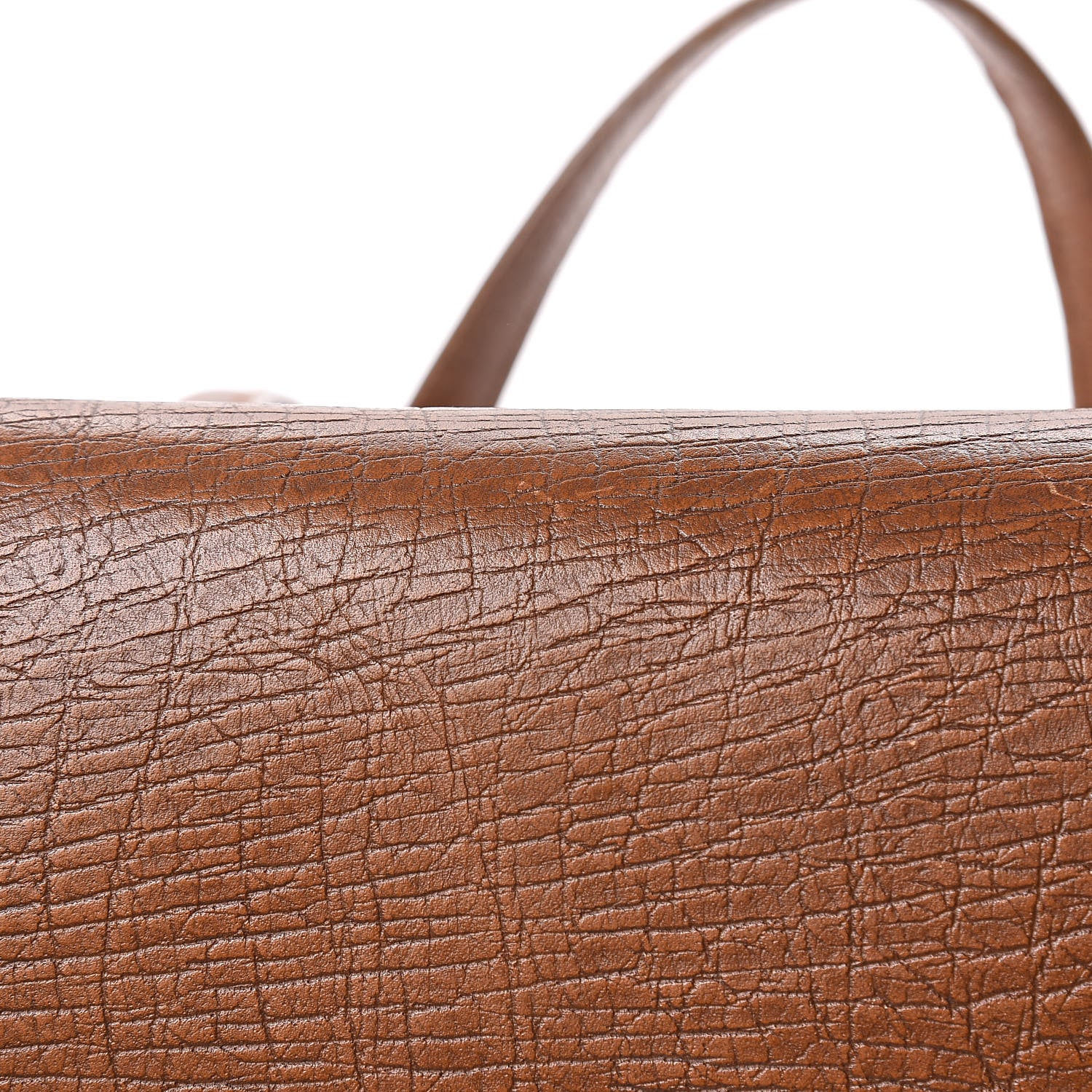 Gucci Calfskin Bamboo Bullet Satchel Brown 9 of 15