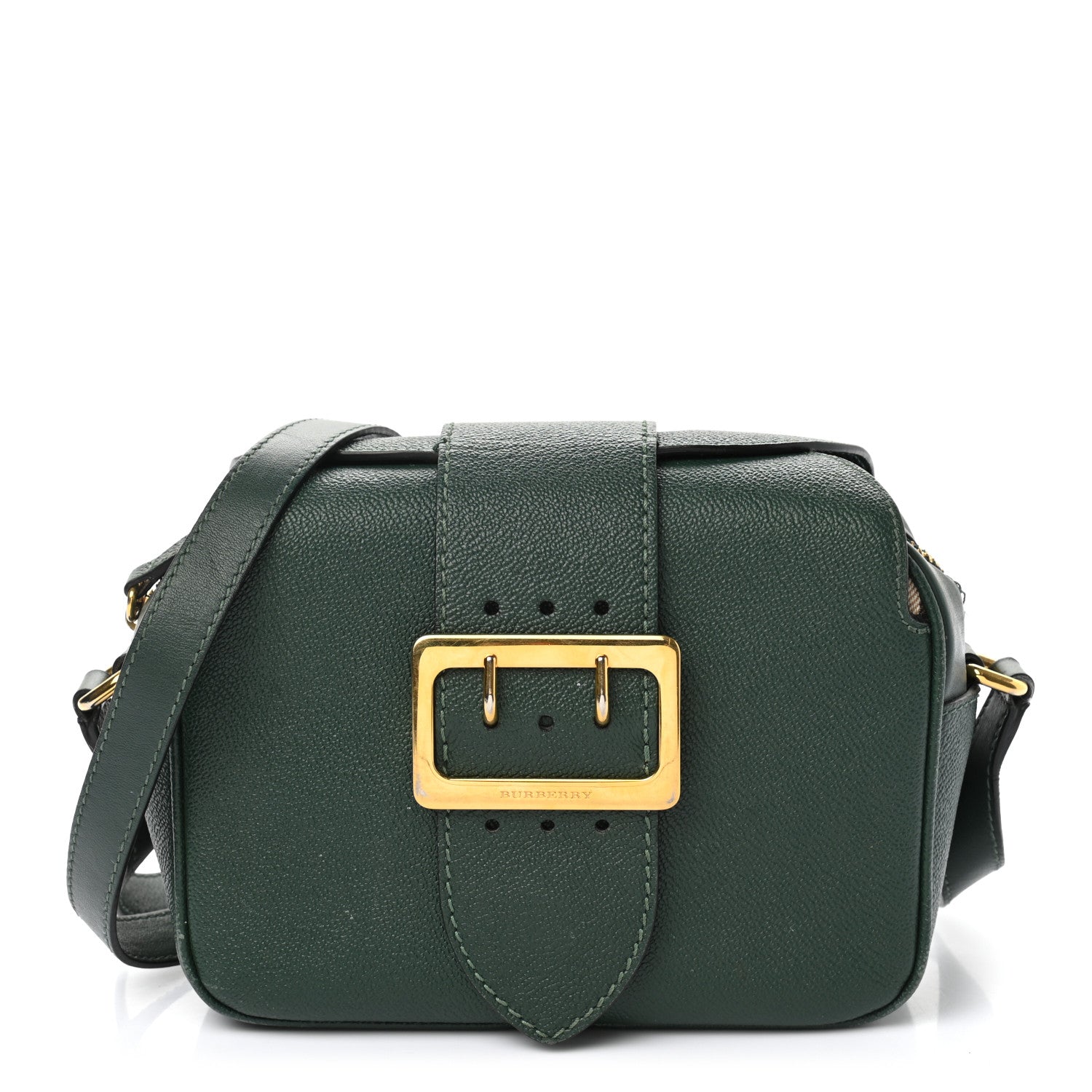 Burberry Soft Grain Calfskin Small Medley Crossbody Green 1 of 15