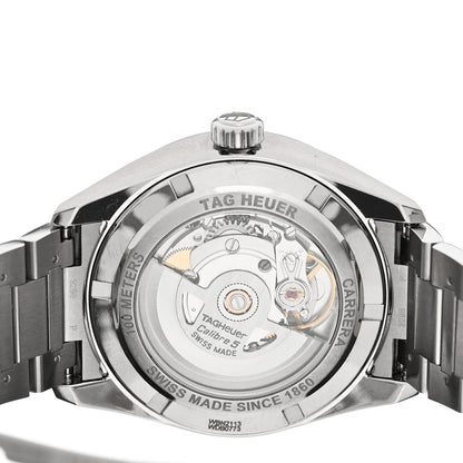 Tag Heuer Stainless Steel 39mm Carrera Caliber 5 Automatic Watch Black WBN2113 4 of 5