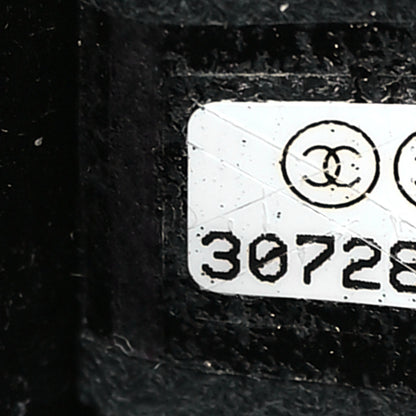 Chanel Velvet Pearl Crystal Sergeant Chain Around Evening Clutch Black Gold 7 of 9