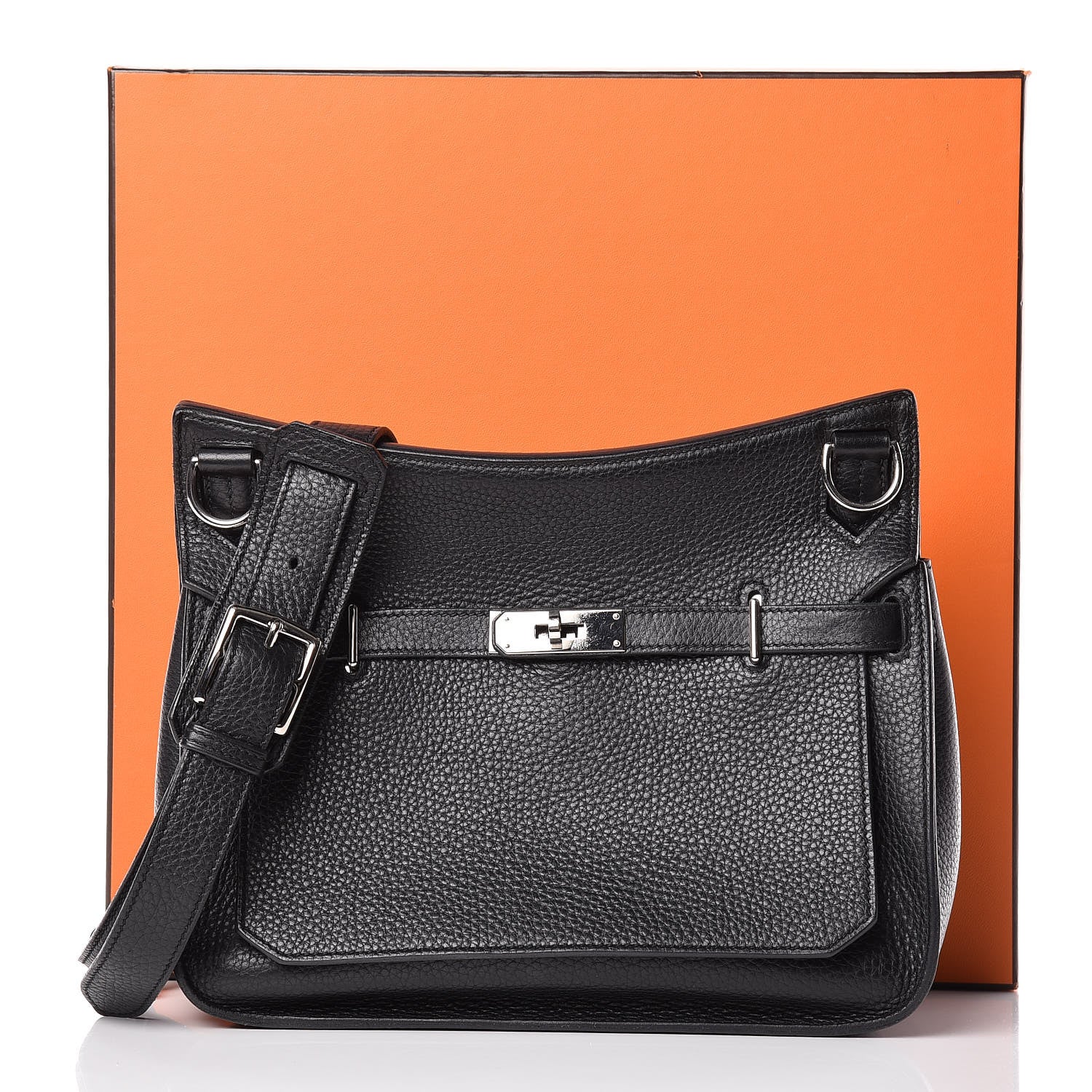 Hermes Taurillon Clemence Jypsiere 28 Black 15 of 15