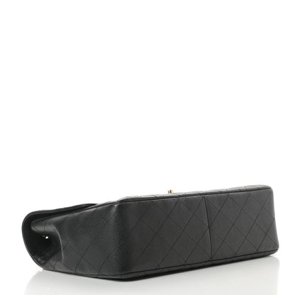 Chanel Caviar Quilted Jumbo Single Flap Black 4 of 13