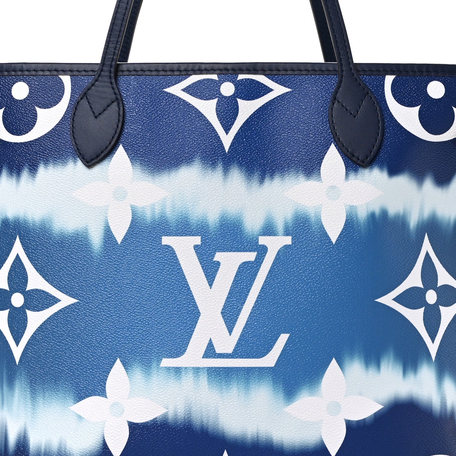 Louis Vuitton Monogram Escale Neverfull MM Blue 9 of 11
