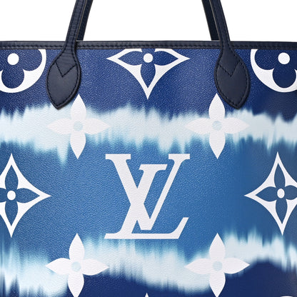 Louis Vuitton Monogram Escale Neverfull MM Blue 9 of 11