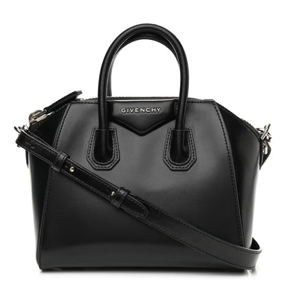 Givenchy Shiny Lord Calfskin Mini Antigona Black 1 of 12