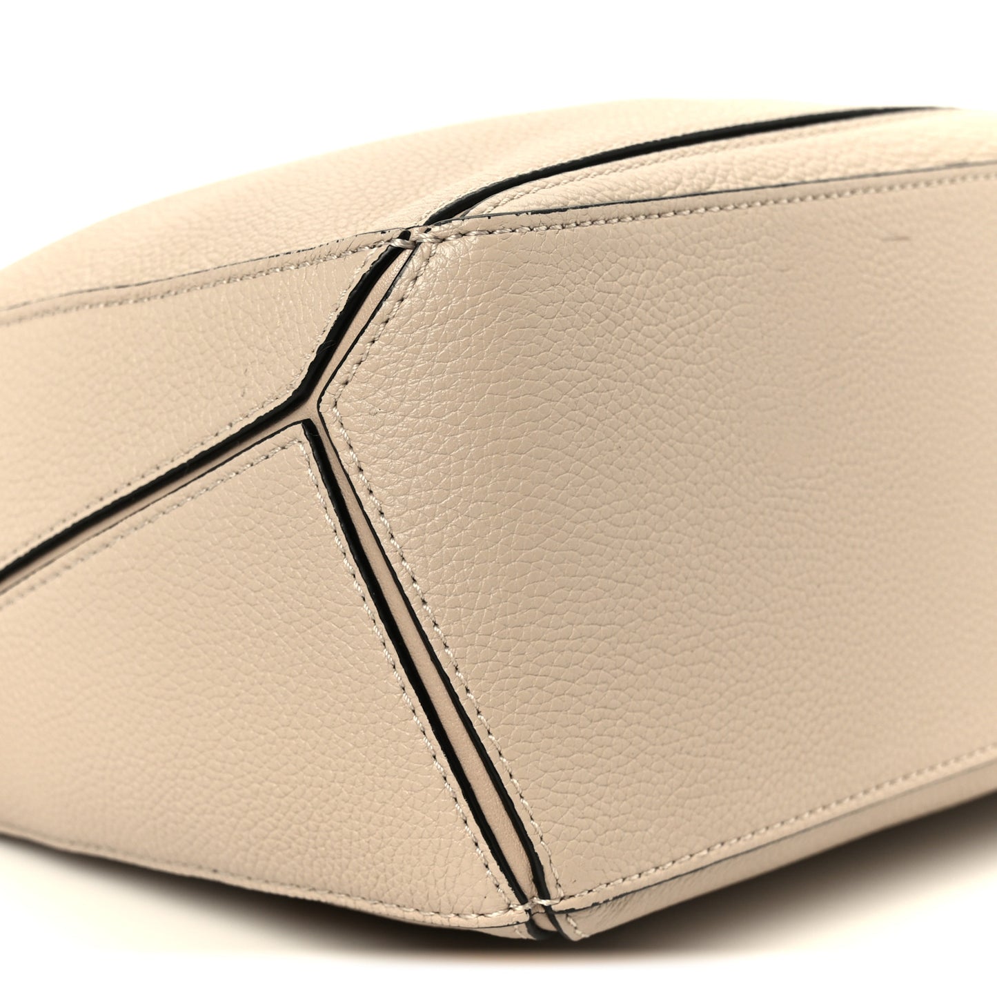 Calfskin Small Puzzle Bag Light Oat