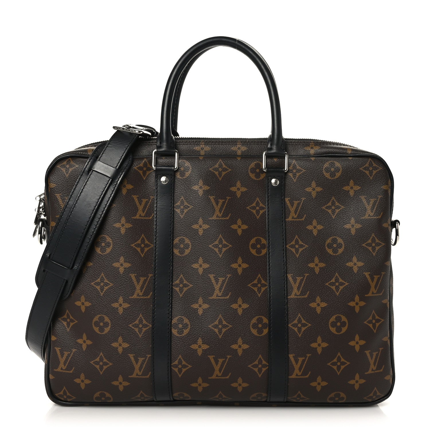 Louis Vuitton Monogram Macassar Porte Documents Voyage Soft Briefcase 1 of 8